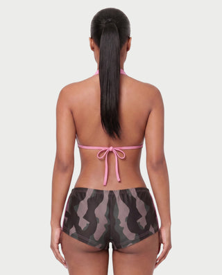 GUAMY Camo Halter Bikini & Swim Shorts Set