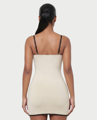 ELISCA Suspender Square Neck Bodycon Mini Dress