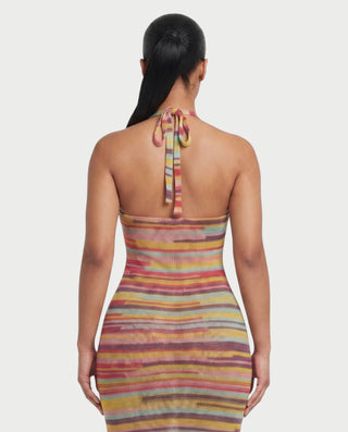 AROLLA Open-Back Knit Bodycon Maxi Cover-Up
