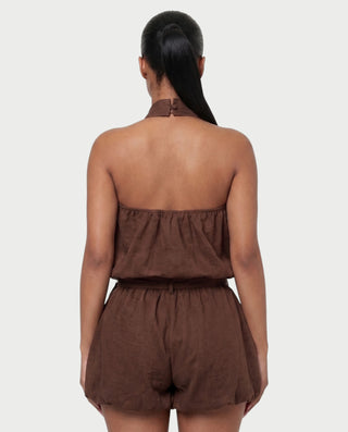 RIZZAN Halter Bubble Top & Shorts Set