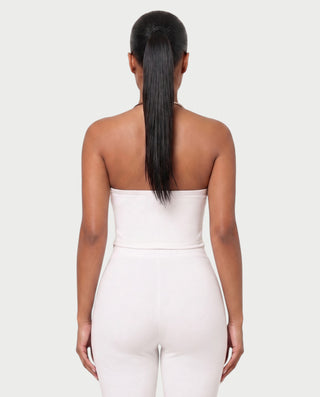 ALORNA Metal Ring Halter Top & Capri Pants Set