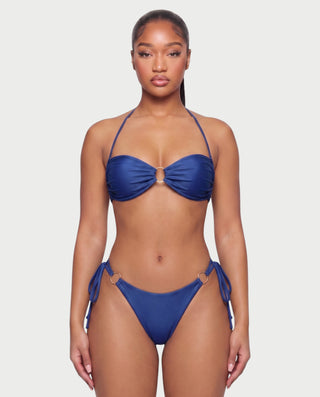 MAELYS Ring Front Halter Bikini Set