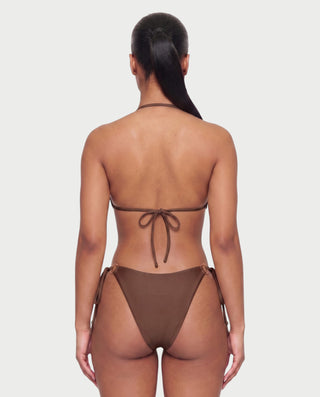 MAELYS Ring Front Halter Bikini Set