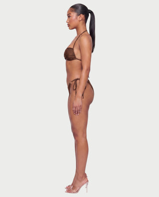 MAELYS Ring Front Halter Bikini Set