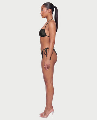 MAELYS Ring Front Halter Bikini Set