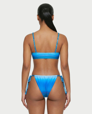 TINSLEY Ombre Twist Bikini & Sarong Three-Piece Set