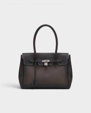 FERY Large Transparent Clasp Jelly Shoulder Bag