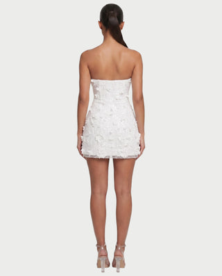 LOISE Floral Sequin Strapless Mini Dress