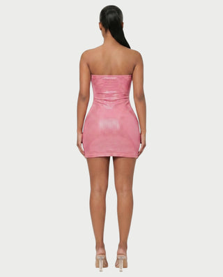 KELSEY Rhinestone Strapless Mini Dress