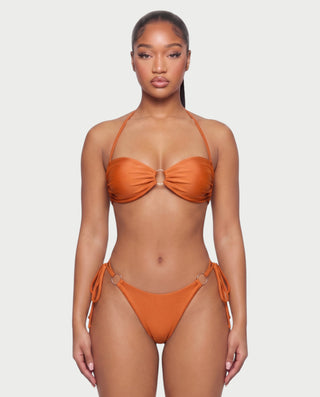 MAELYS Ring Front Halter Bikini Set