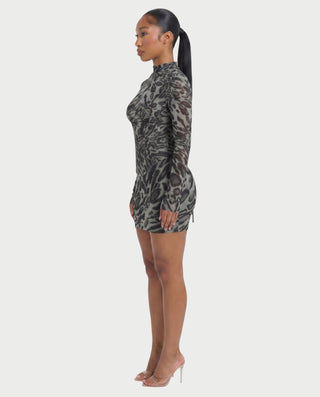 CLARIBEL Lace-Up Back Corset Mini Dress Set