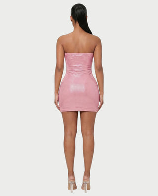 KELSEY Rhinestone Strapless Mini Dress