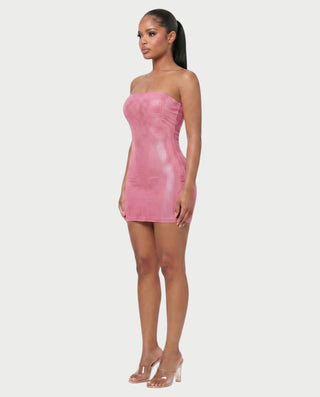 KELSEY Rhinestone Strapless Mini Dress