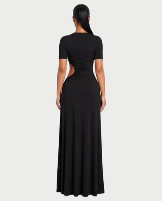 NORMINA Cutout High-Slit Bodycon Maxi Dress