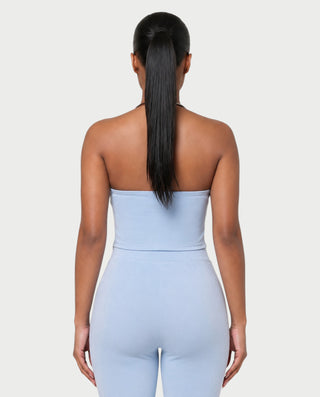 ALORNA Metal Ring Halter Top & Capri Pants Set