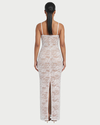 SITTIE Sweetheart Neckline Lace Bustier Fitted Maxi Dress