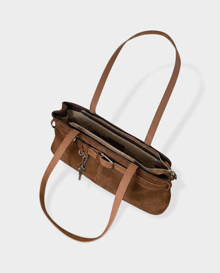 Bolso tipo cartera de ante sintético RIZANA