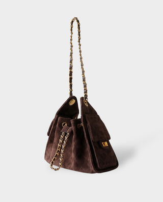 Bolso tipo cartera de ante sintético RIZANA