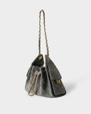 Bolso tipo cartera de ante sintético RIZANA