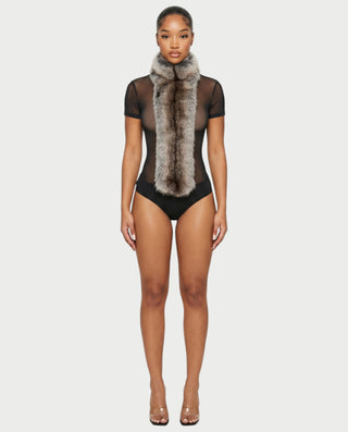 Chaqueta de piel sintética con textura de cocodrilo BEXLEY