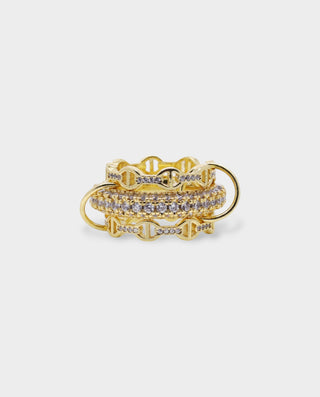 Multi-Layer Pavé Crystal Ring