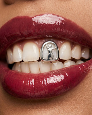 Plated Sculpted Figure Tooth Grill