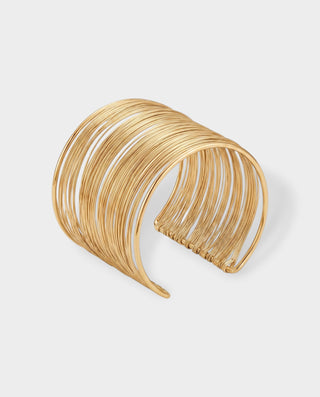 Multi Layered Wire Cuff Bracelet
