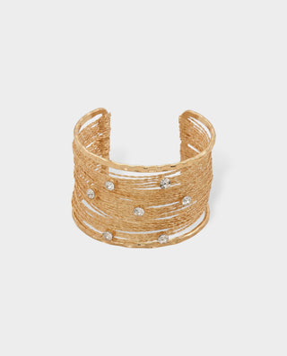 Wire-Wrap Crystal Stud Bracelet