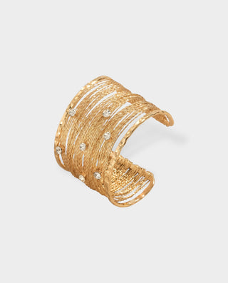 Wire-Wrap Crystal Stud Bracelet