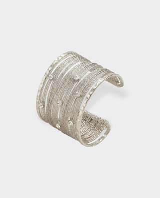 Wire-Wrap Crystal Stud Bracelet