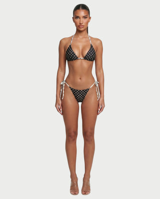 FINLEY Tie-Side Polka Dot Bikini Set