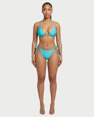 NAYLA Ring Tie Side Bikini Three-Piece Set