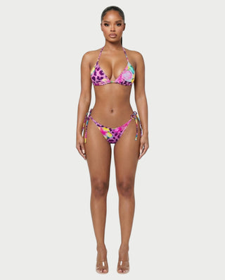 YIRANA Bikini & Mesh Long Sleeve Cover-Up Three-Piece Set