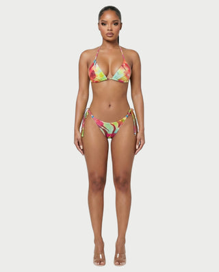 YIRANA Bikini & Mesh Long Sleeve Cover-Up Three-Piece Set