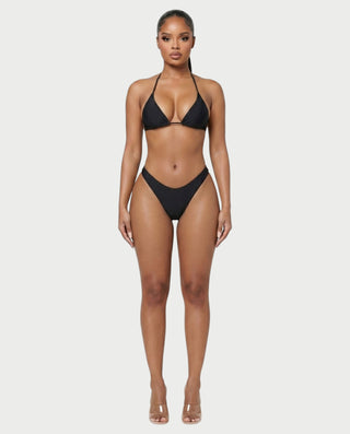 AMELLA Bikini & Shimmery Cover-Up Dress Three-Piece Set