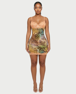 Vestido mini de vendaje AQUINO