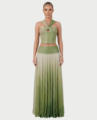 PARMIA Twist Front Ombre Two-Piece Set