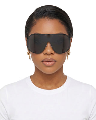 Oversized Rimless Visor Sunglasses