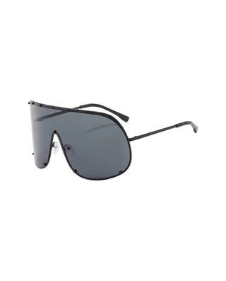 Oversized Rimless Visor Sunglasses