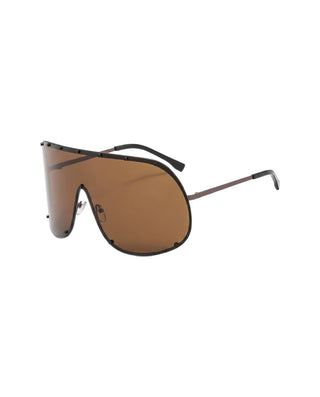 Oversized Rimless Visor Sunglasses