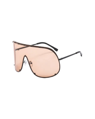 Oversized Rimless Visor Sunglasses