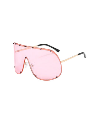 Oversized Rimless Visor Sunglasses