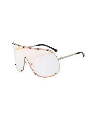 Oversized Rimless Visor Sunglasses