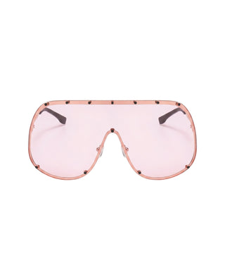 Oversized Rimless Visor Sunglasses