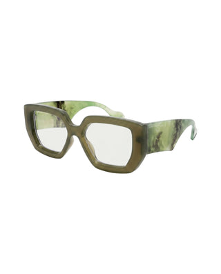 Retro Clear Lens Oversized Sunglasses