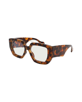 Retro Clear Lens Oversized Sunglasses