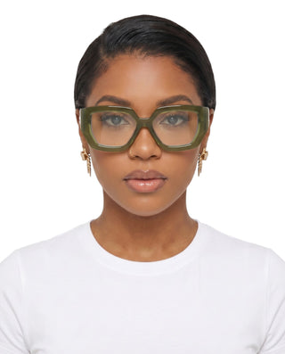 Retro Clear Lens Oversized Sunglasses