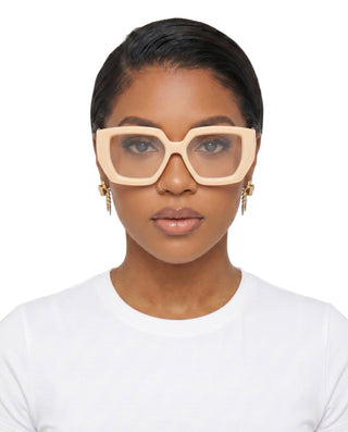 Retro Clear Lens Oversized Sunglasses