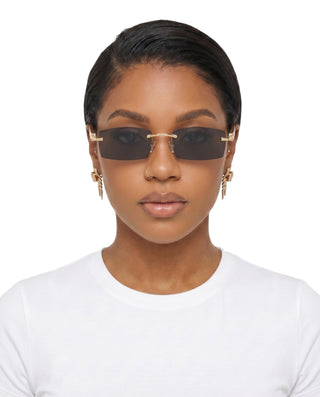 Wooden Rimless Sunglasses