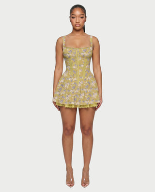 Vestido mini de vendaje AQUINO